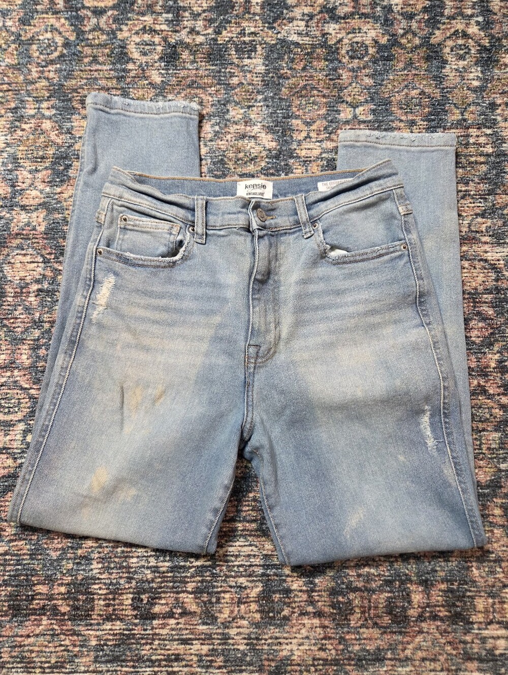 Kensie Vintage Luxe "The Effortless Skinny Ankle" Jeans | Size 6/28 | Light Wash